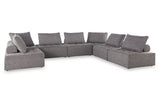 Bree Zee Brown 7-Piece Outdoor Sectional