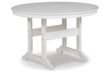 Crescent Luxe White Outdoor Dining Table