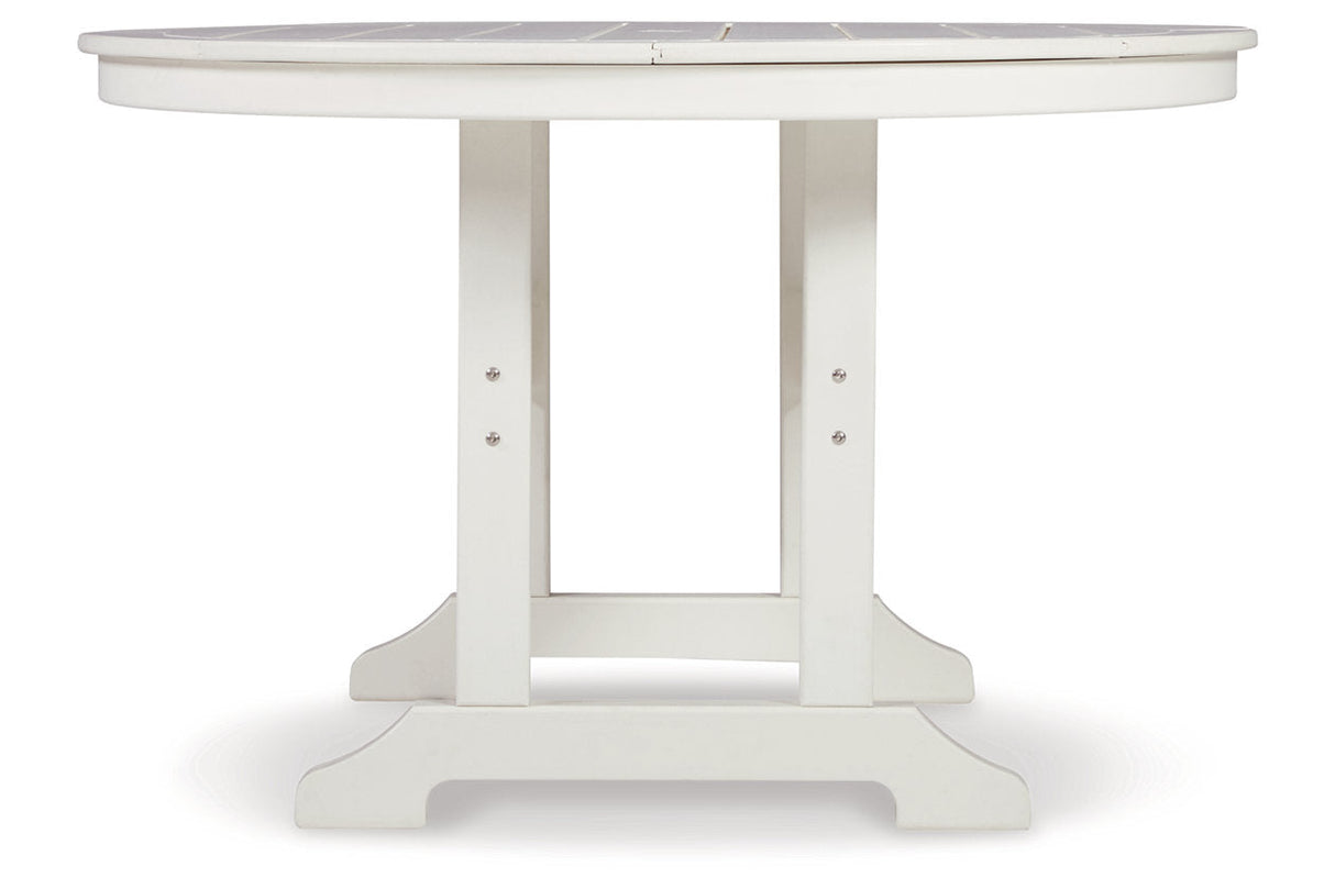 Crescent Luxe White Outdoor Dining Table