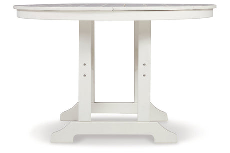 Crescent Luxe White Outdoor Dining Table