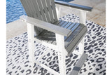 Transville Gray/White Outdoor Counter Height Barstool