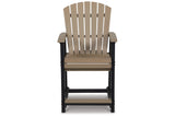 Fairen Trail Black/Driftwood Outdoor Counter Height Barstool