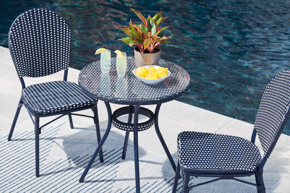 Odyssey Blue Blue Outdoor Table and Chairs