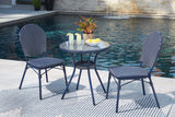 Odyssey Blue Blue Outdoor Table and Chairs