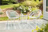 Mandarin Cape White Outdoor Table and Chairs