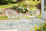 Mandarin Cape White Outdoor Table and Chairs