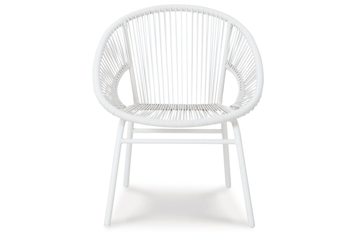 Mandarin Cape White Outdoor Table and Chairs