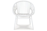 Mandarin Cape White Outdoor Table and Chairs