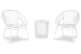 Mandarin Cape White Outdoor Table and Chairs