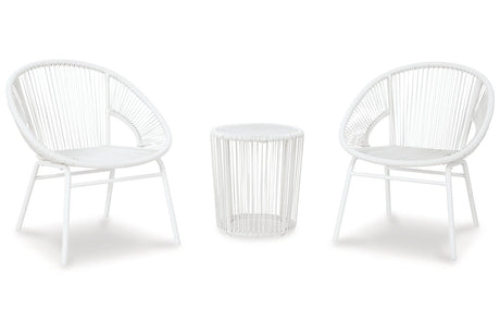 Mandarin Cape White Outdoor Table and Chairs