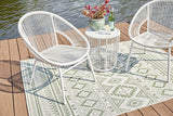 Mandarin Cape White Outdoor Table and Chairs