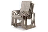 Beach Front Beige Sling Arm Chair