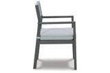 Eden Town Gray/Light Gray Arm Chair with Cushion