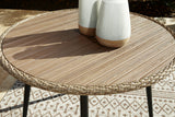 Amaris Brown/Black Outdoor Dining Table