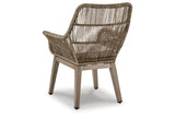 Beach Front Beige Arm Chair with Cushion