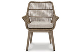 Beach Front Beige Arm Chair with Cushion