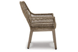 Beach Front Beige Arm Chair with Cushion