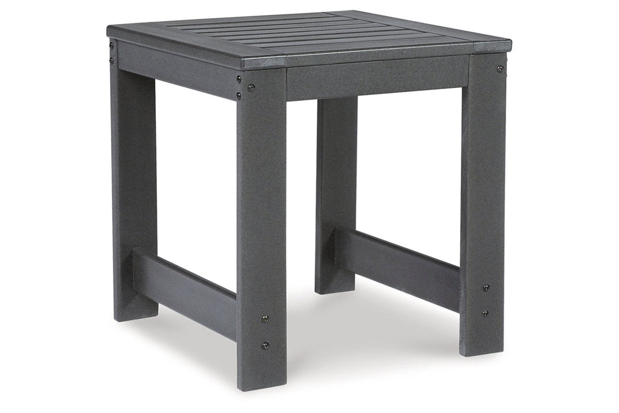 Amora Charcoal Gray Outdoor End Table