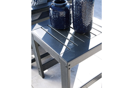 Amora Charcoal Gray Outdoor End Table