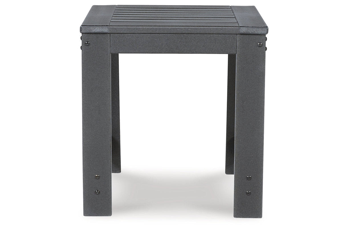 Amora Charcoal Gray Outdoor End Table