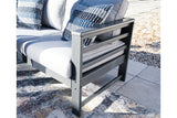 Amora Charcoal Outdoor Sofa, 2 Lounge Chairs and Coffee Table