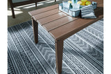 Emmeline Brown Outdoor Coffee Table