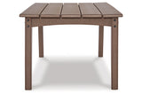 Emmeline Brown Outdoor Coffee Table