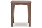 Emmeline Brown Outdoor End Table