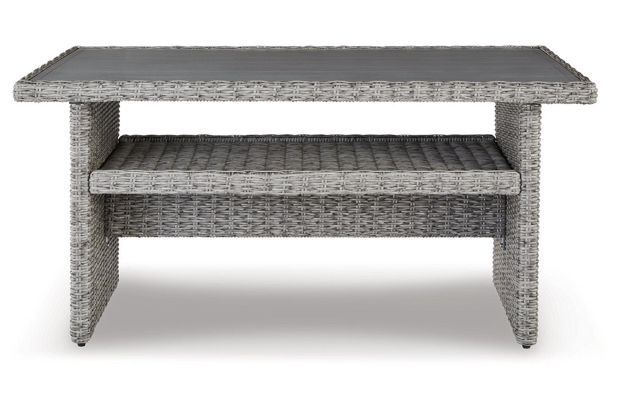 NAPLES BEACH Light Gray Outdoor Multi-use Table