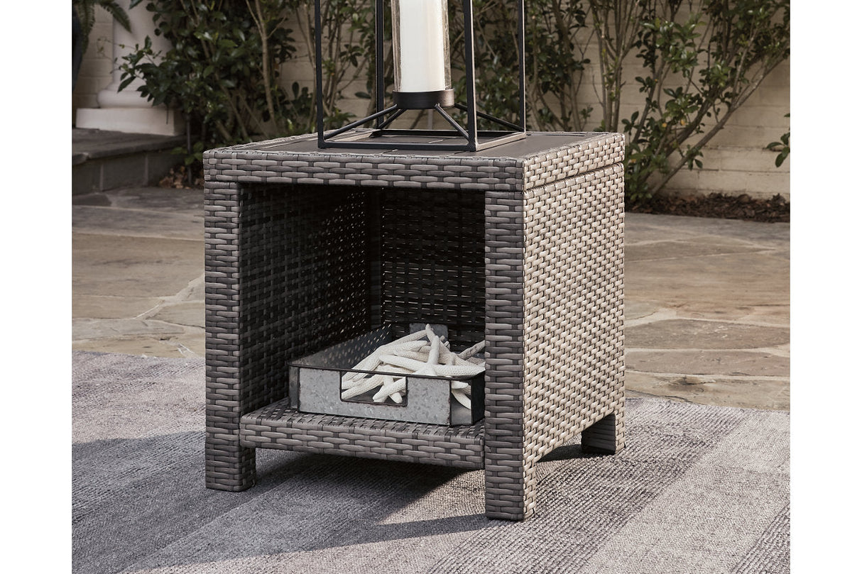 Salem Beach Gray End Table