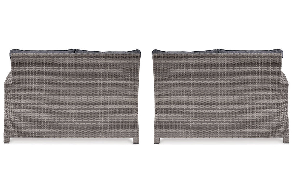 Salem Beach Gray Left-Arm Facing Loveseat/Right-Arm Facing Loveseat