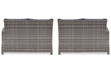 Salem Beach Gray Left-Arm Facing Loveseat/Right-Arm Facing Loveseat