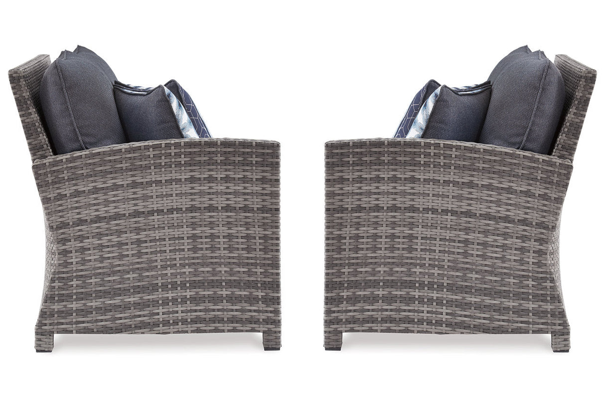 Salem Beach Gray Left-Arm Facing Loveseat/Right-Arm Facing Loveseat