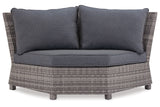 Salem Beach Gray 3-Piece Outdoor Sectional