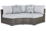 Harbor Court Gray 2-Piece Outdoor Sectional with Ottoman