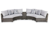 Harbor Court Gray 3-Piece Outdoor Sectional