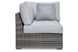 Harbor Court Gray Corner with Cushion