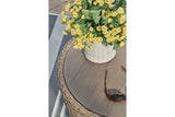 DANSON Beige Outdoor End Table