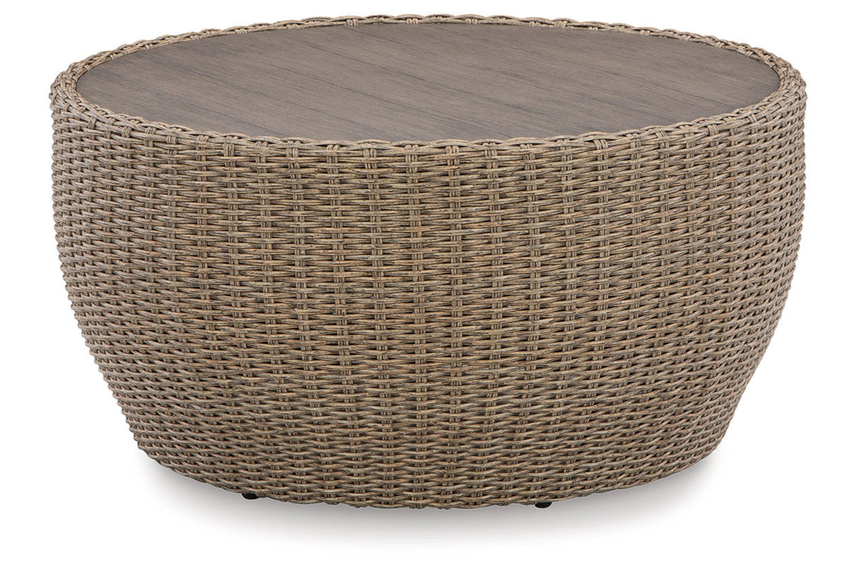 DANSON Beige Outdoor Coffee Table