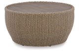 DANSON Beige Outdoor Coffee Table