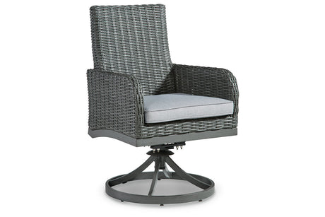 Elite Park Gray Swivel Chair with Cushion