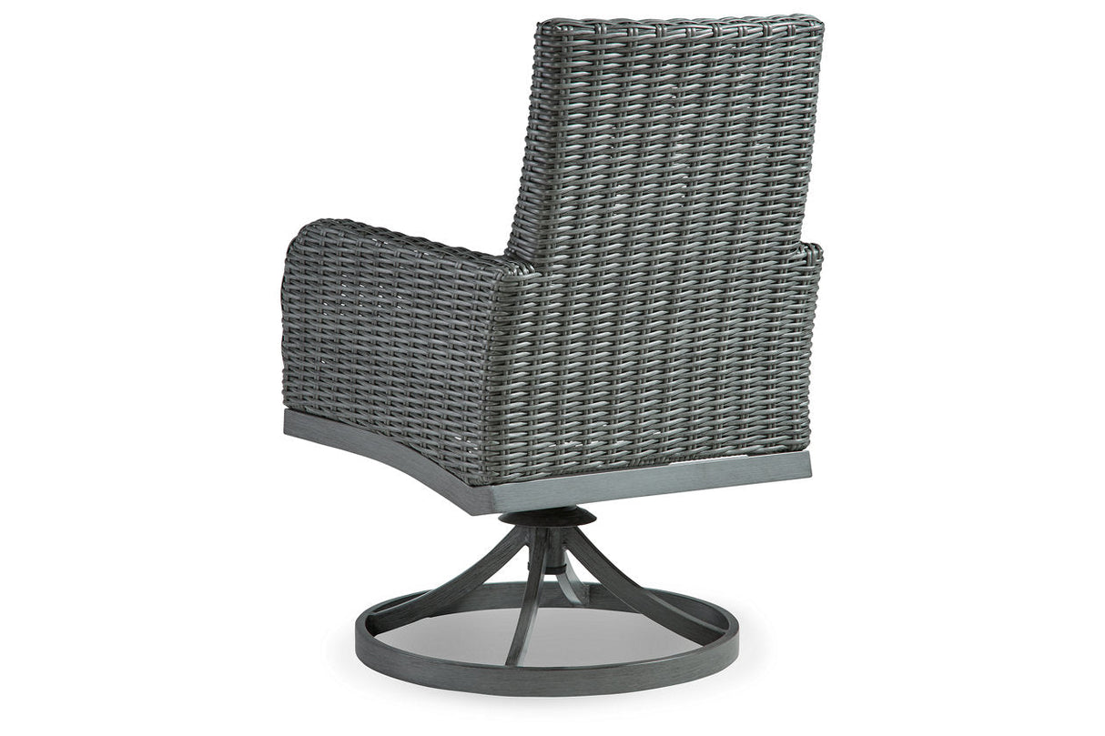 Elite Park Gray Swivel Chair with Cushion