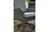 Elite Park Gray Swivel Chair with Cushion