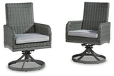 Elite Park Gray Swivel Chair with Cushion