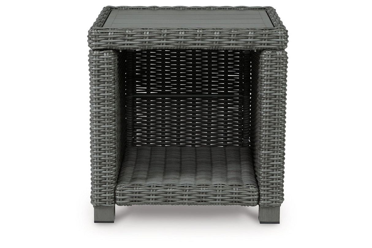 Elite Park Gray Outdoor End Table