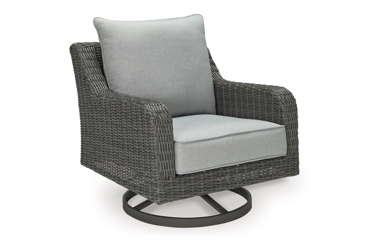 Elite Park Gray Outdoor Sofa, 2 Lounge Chairs and Coffee Table