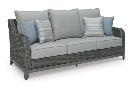 Elite Park Gray Outdoor Sofa, 2 Lounge Chairs and Coffee Table