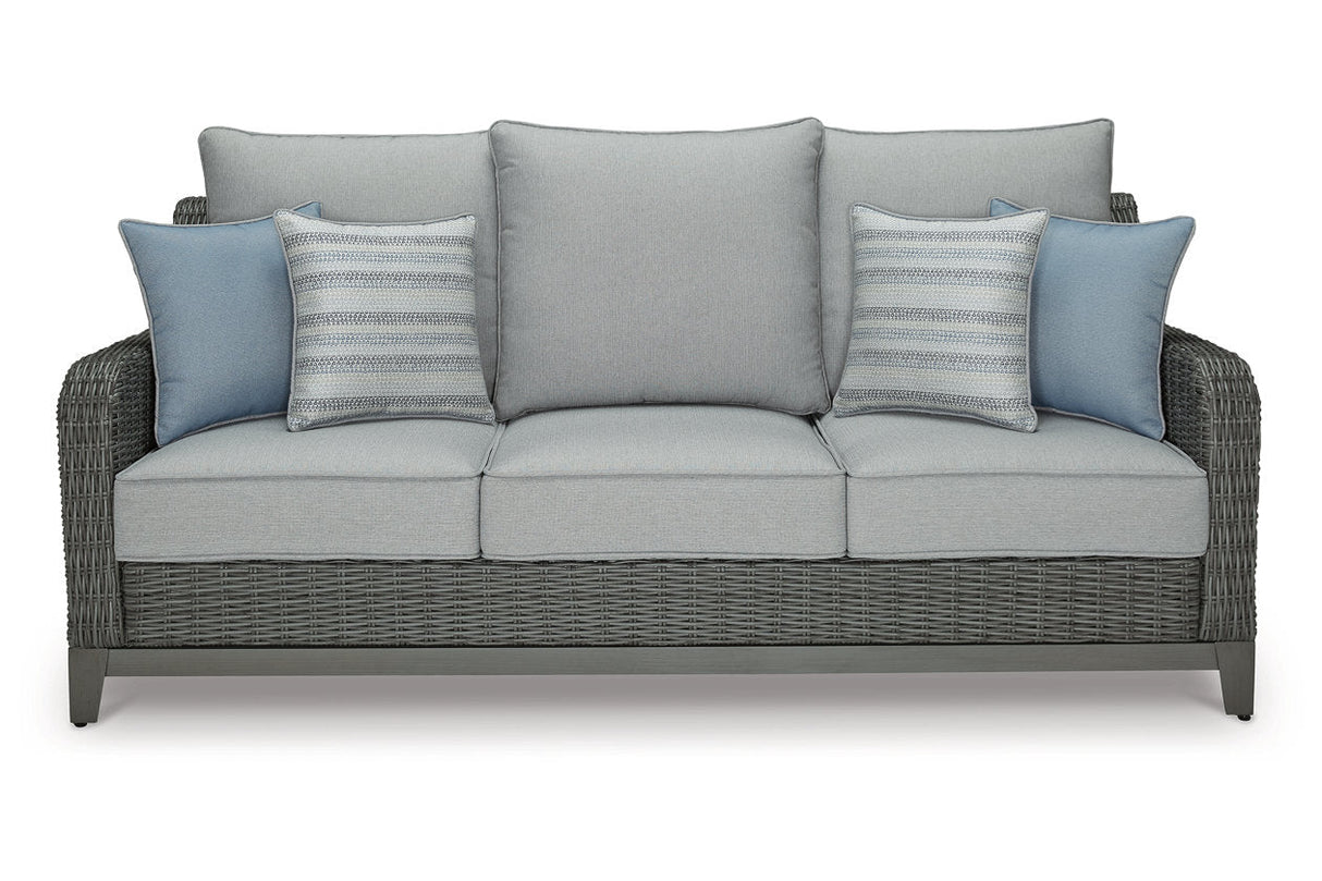 Elite Park Gray Outdoor Sofa with Cushion