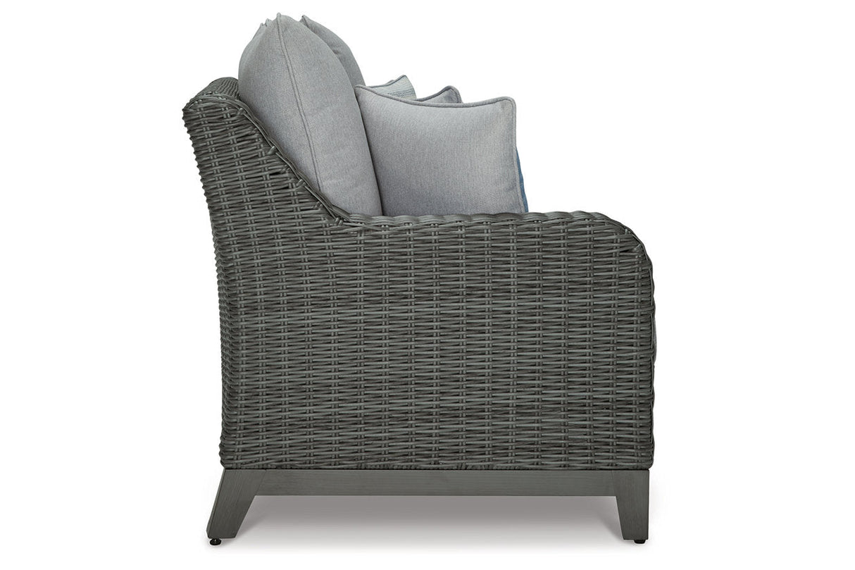 Elite Park Gray Outdoor Sofa with Cushion