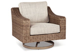 Beachcroft Beige Swivel Lounge Chair